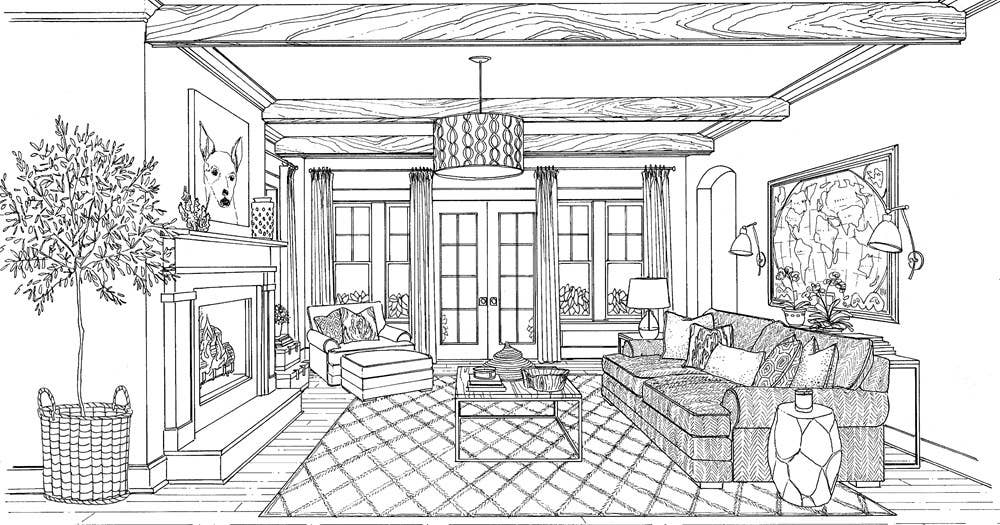 Color At Home- a Young House Love adult coloring book