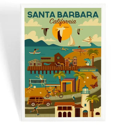 Downtown Harbor Santa Barbara Magnet