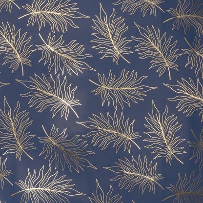 Botanical Leaf Navy/Gold - 30" x 10' Wrapping Paper |