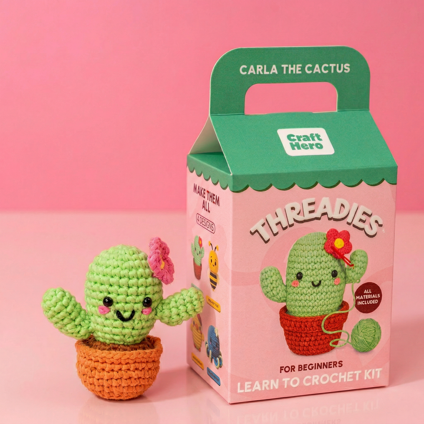 Crochet Kit for Beginners — Carla the Cactus