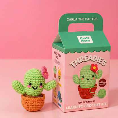Crochet Kit for Beginners — Carla the Cactus