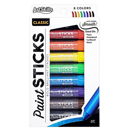 Tempera Paint Sticks, 8 Sticks