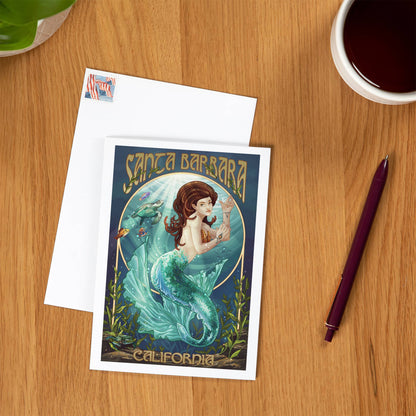 Santa Barbara Greeting Card - Mermaid
