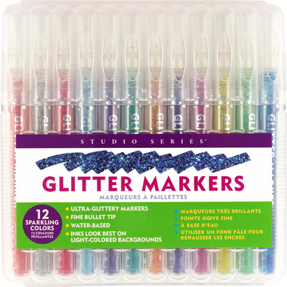 Studio Series Glitter Markers (Set of 12)