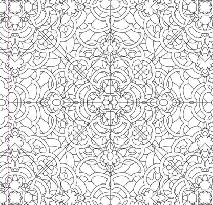 Kaleidoscope Designs Artist's Coloring Book