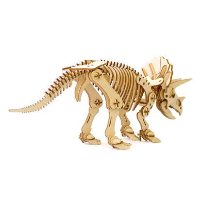 Wa-gu-mi Triceratops Wooden 3D Puzzle Kit