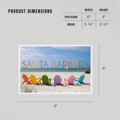 Santa Barbara Postcards - Rainbow Chairs
