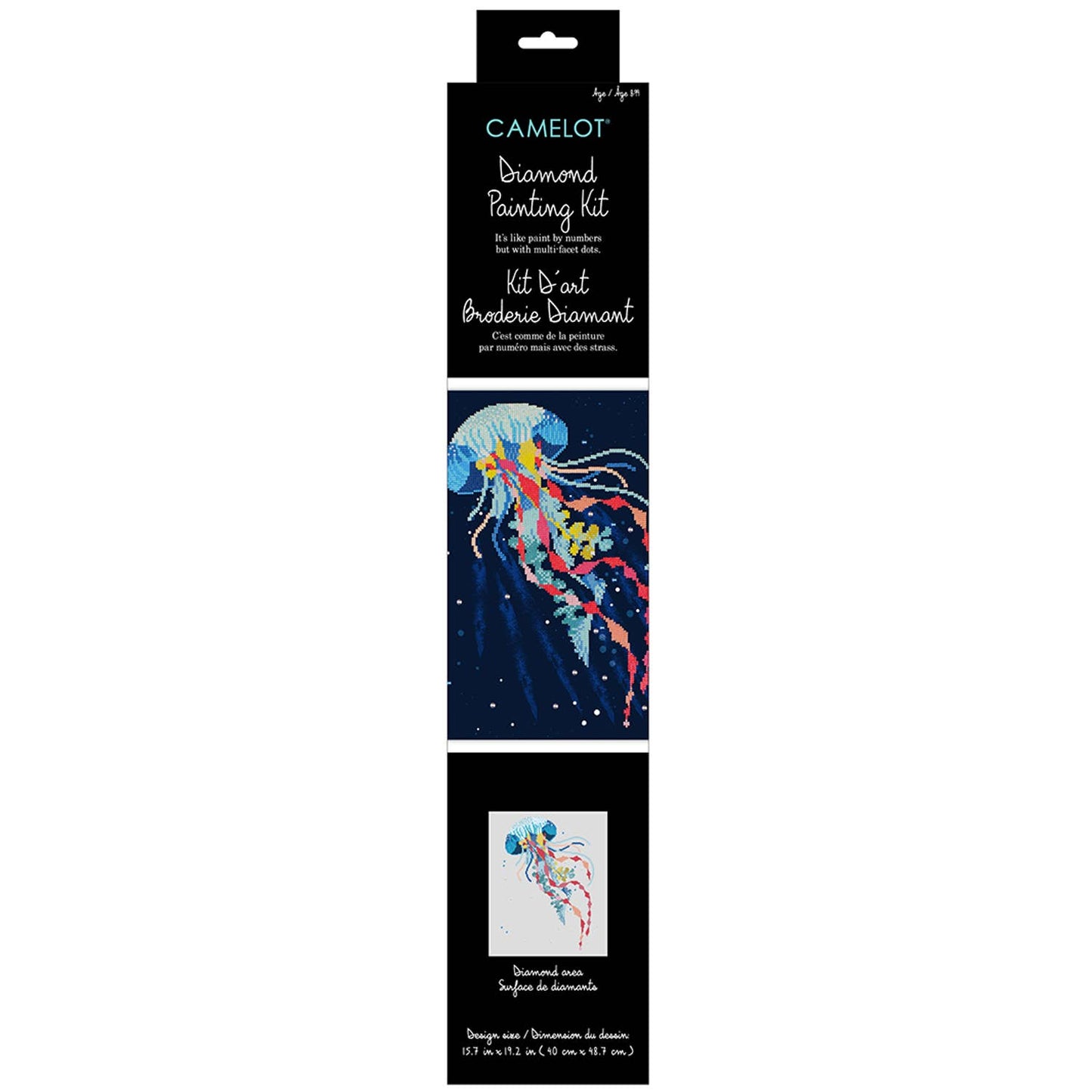 Vibrant Ocean Jellyfish Diamond Painting Kit