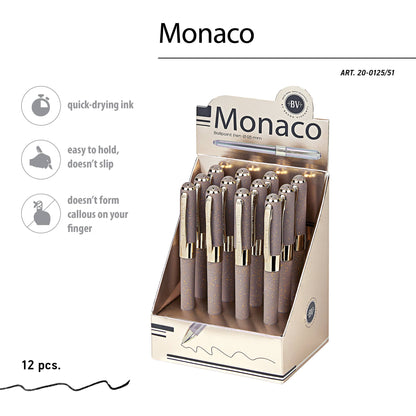 Monaco - Glitter Grey Ballpoint Pen