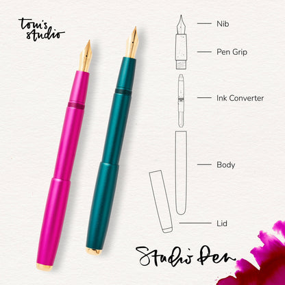 The Studio Fountain Pen: Black / Fine