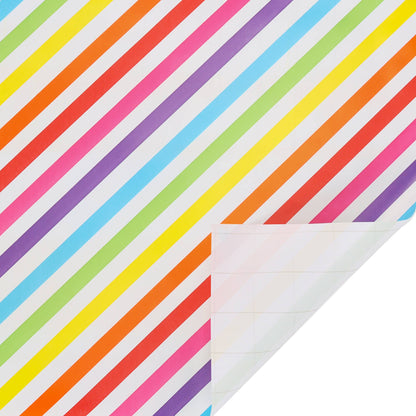 Happy Birthday/Balloons/Stripes - 30" x 10' Birthday Wrapping Paper Bundle (3-pack) |