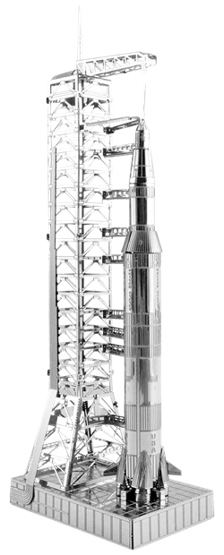 3D Metal Puzzle - Apollo Saturn V with Gantry