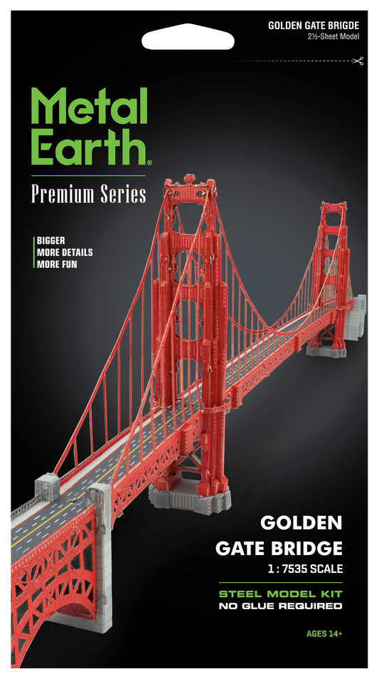 3D Metal Puzzle - Golden Gate Bridge - Premium Series Metal Earth