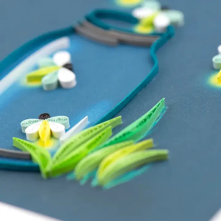 Fireflies in a Jar Quilling Card