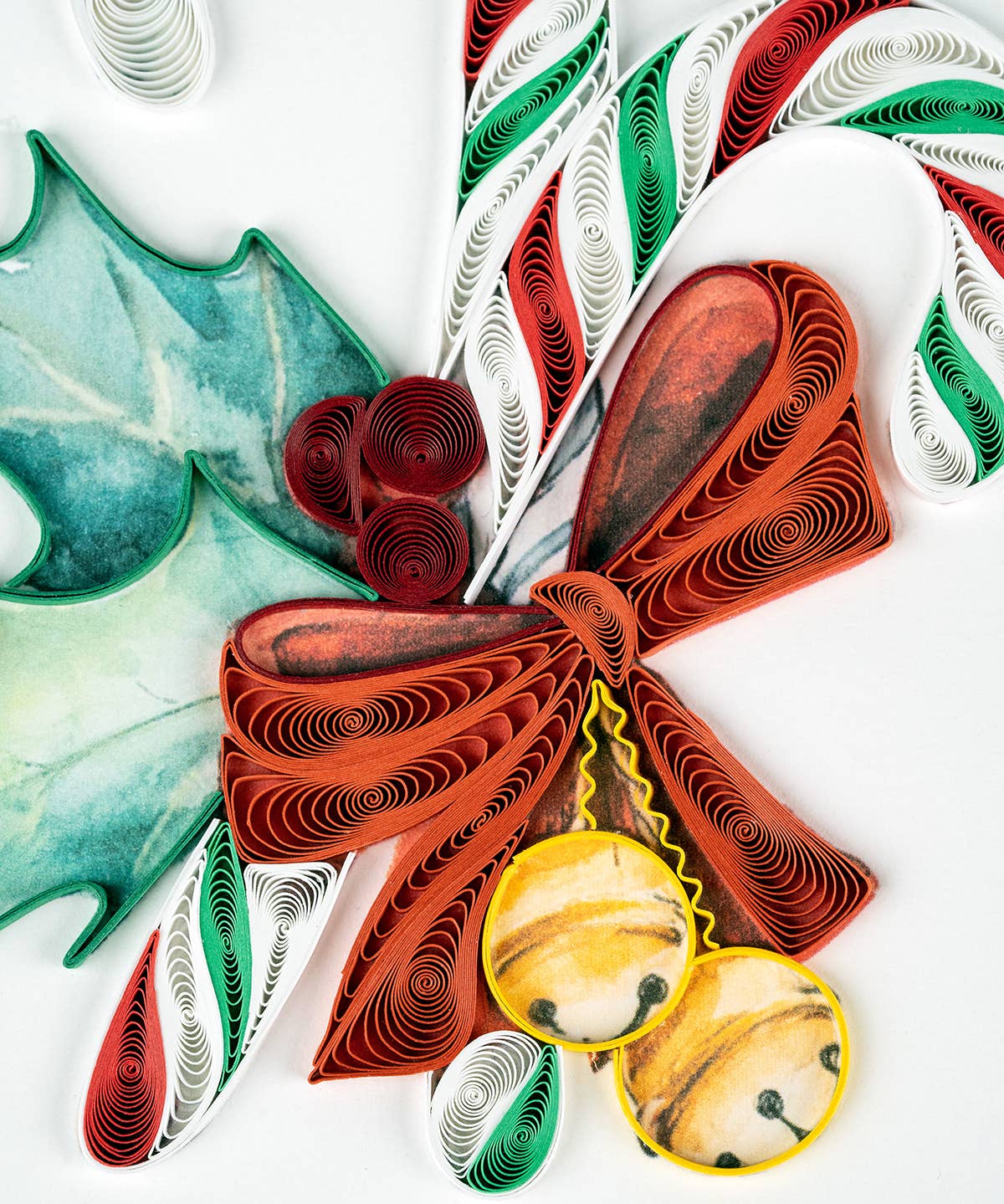 Candy Cane Quilling Card