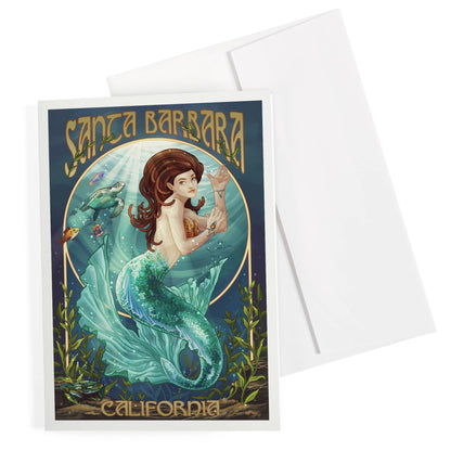 Santa Barbara Greeting Card - Mermaid