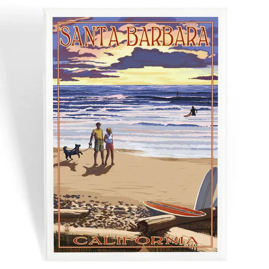 Dog Beach Santa Barbara Magnet
