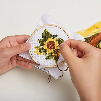 Sunflower  Cross Stitch Kit - Kikkerland