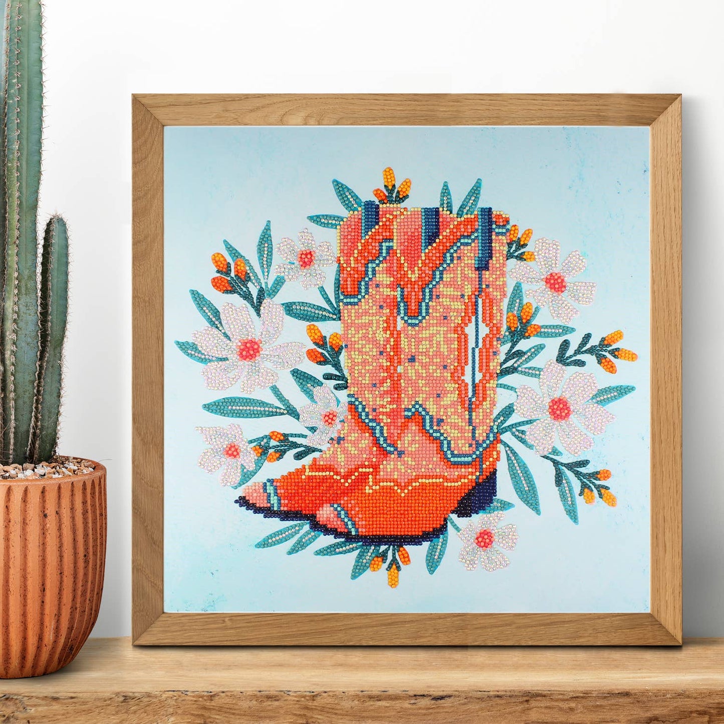 Boots and Fancy Free Cowboy Boots Diamond Painting Kit