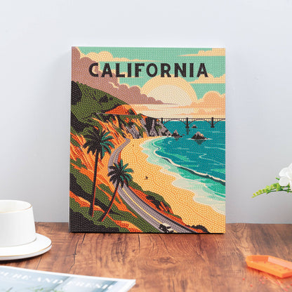PixelPop™ Diamond Art — Reset - States Series - California