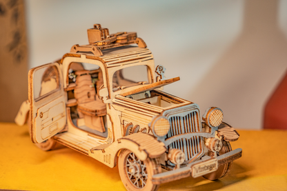 3D Wood Puzzle: Vintage Car