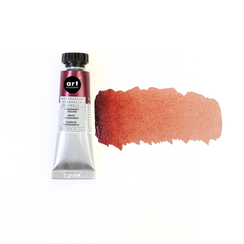 Art Philosophy® Watercolor Permanent Brown 15 ml series #2