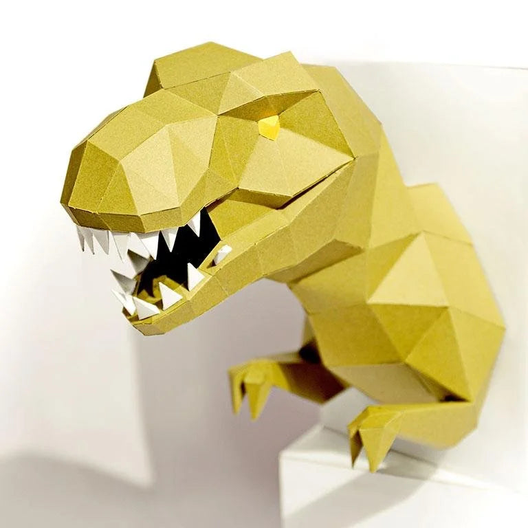 T-Rex 3D Papercraft Wall Art, Papercraft Origami Model