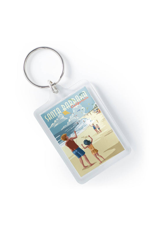 Kite Flyer Santa Barbara Key Chain