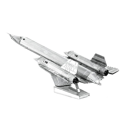 3D Metal Puzzle - SR71 Blackbird plane