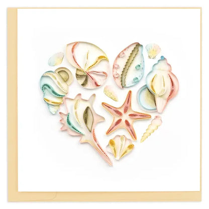 Seashell Heart Quilling Card