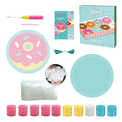 Totally Donut Latch Hook Pillow Set