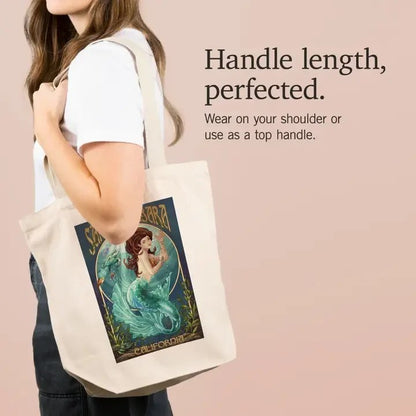 Mermaid Santa Barbara Tote Bag