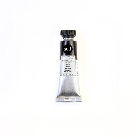 Art Philosophy® Watercolor Tubes Ivory Black 15 ml series #1