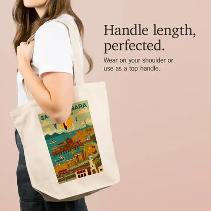 Downtown Harbor Santa Barbara Tote Bag