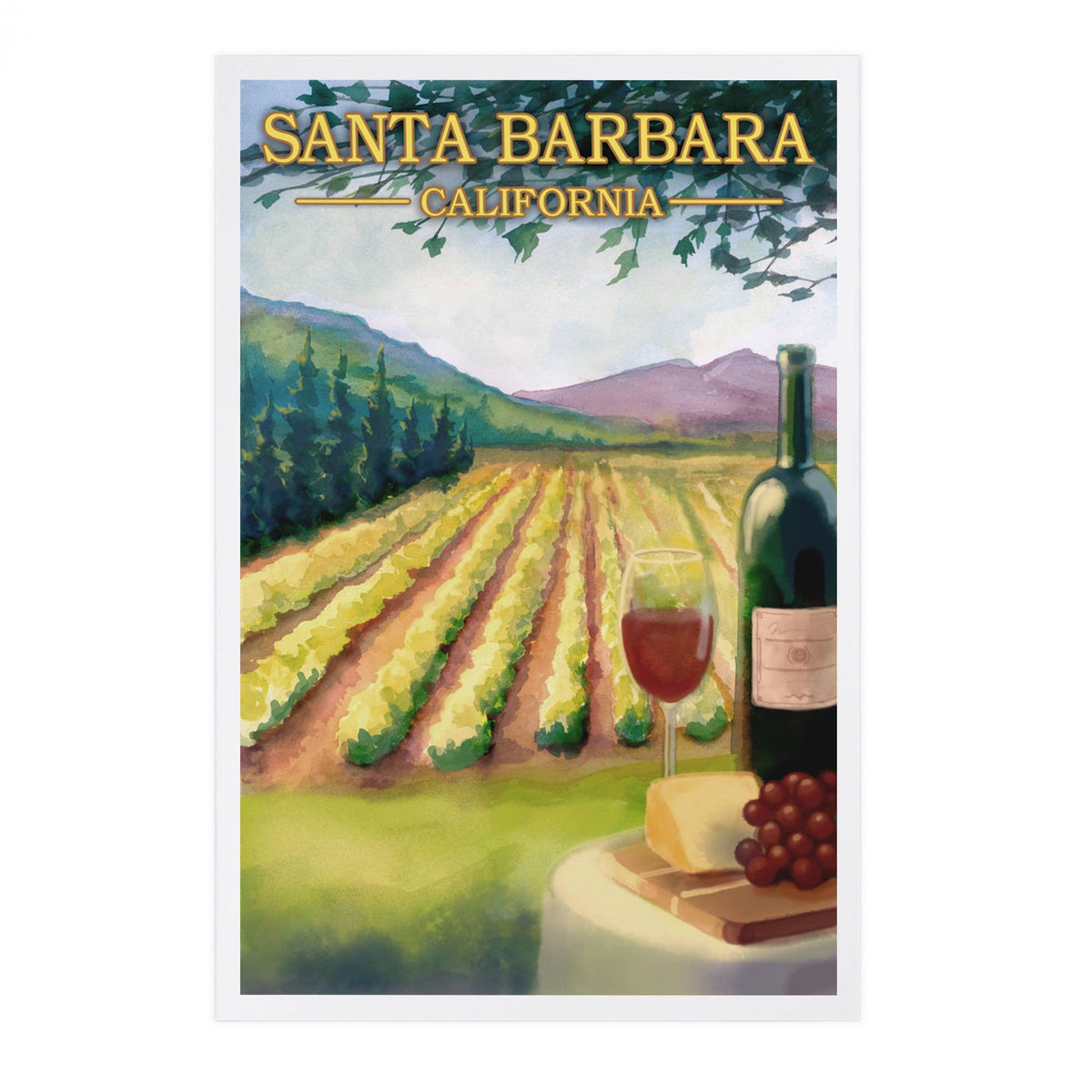 Wine Country Santa Barbara Post Card