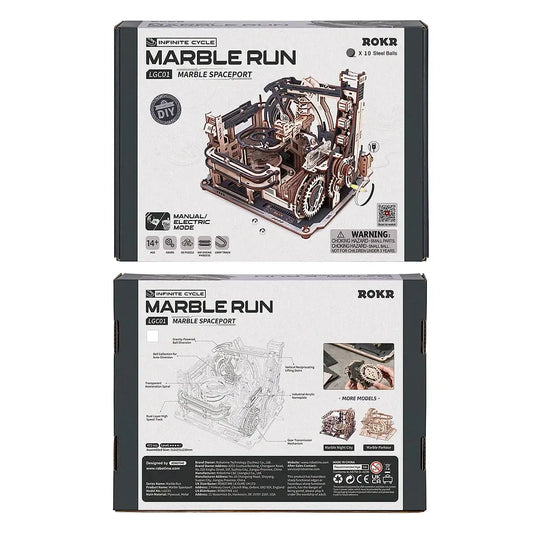 3D Wooden Puzzle - Marble Spaceport