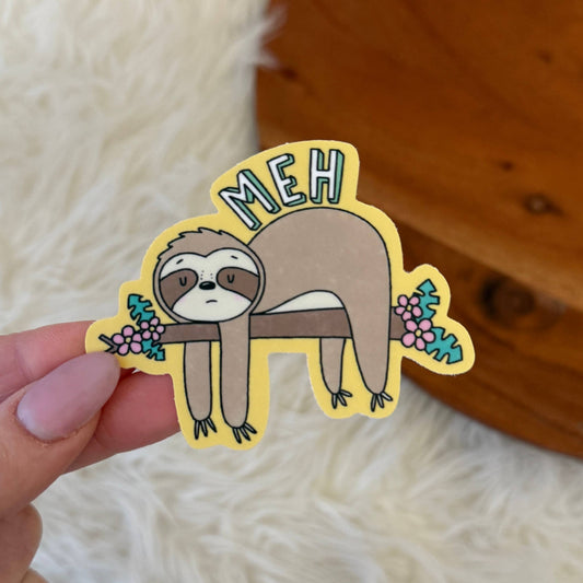 Meh Sticker - Sloth