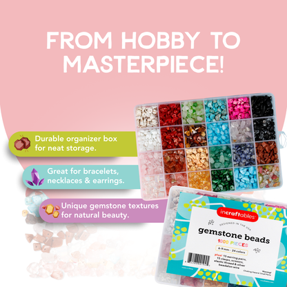Incraftables Gemstone Beads Kit