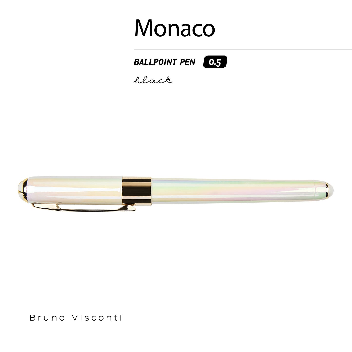 Monaco - Pearlescent White Ballpoint Pen