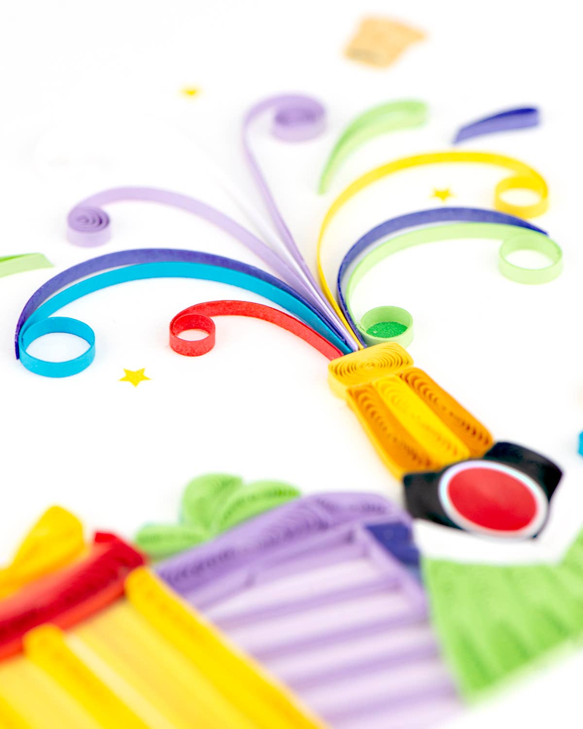 Champagne Birthday Quilling Card