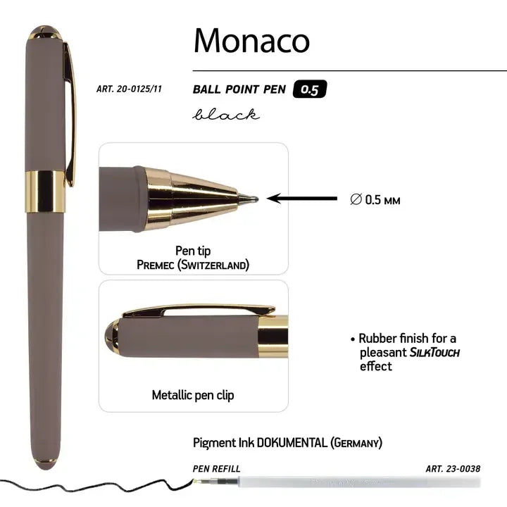 Monaco - Gray Ballpoint Pen