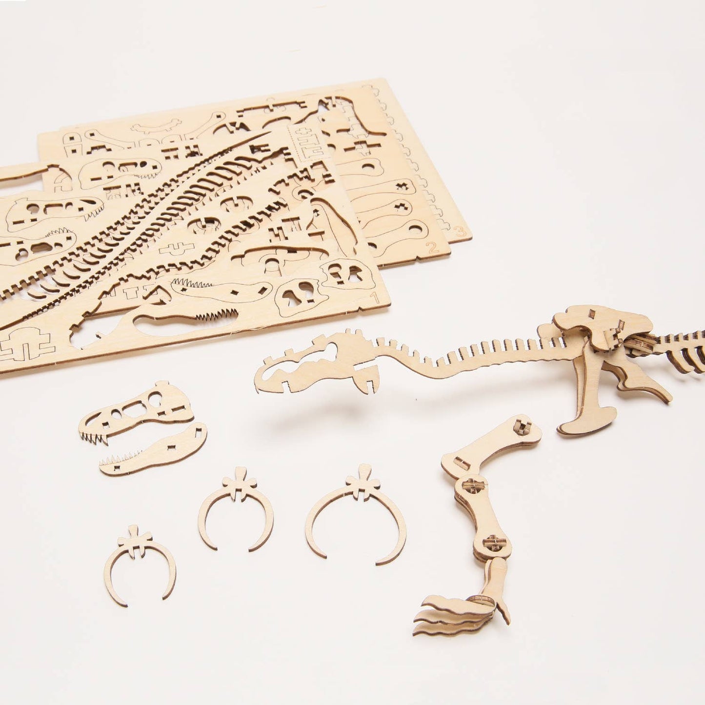 Wa-gu-mi T-Rex (Tyrannosaurus) Wooden 3D Puzzle Kit