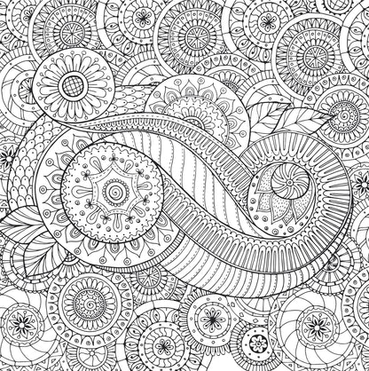 Peaceful Paisleys Artists Coloring Book