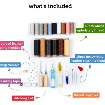 Leather sewing kit - Incraftables