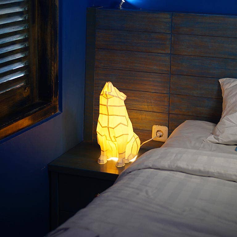Wolf 3D PaperCraft Origami Model, Paper Lamp