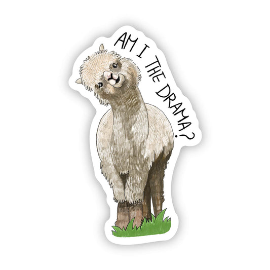 Am I the drama Llama Die Cut Sticker