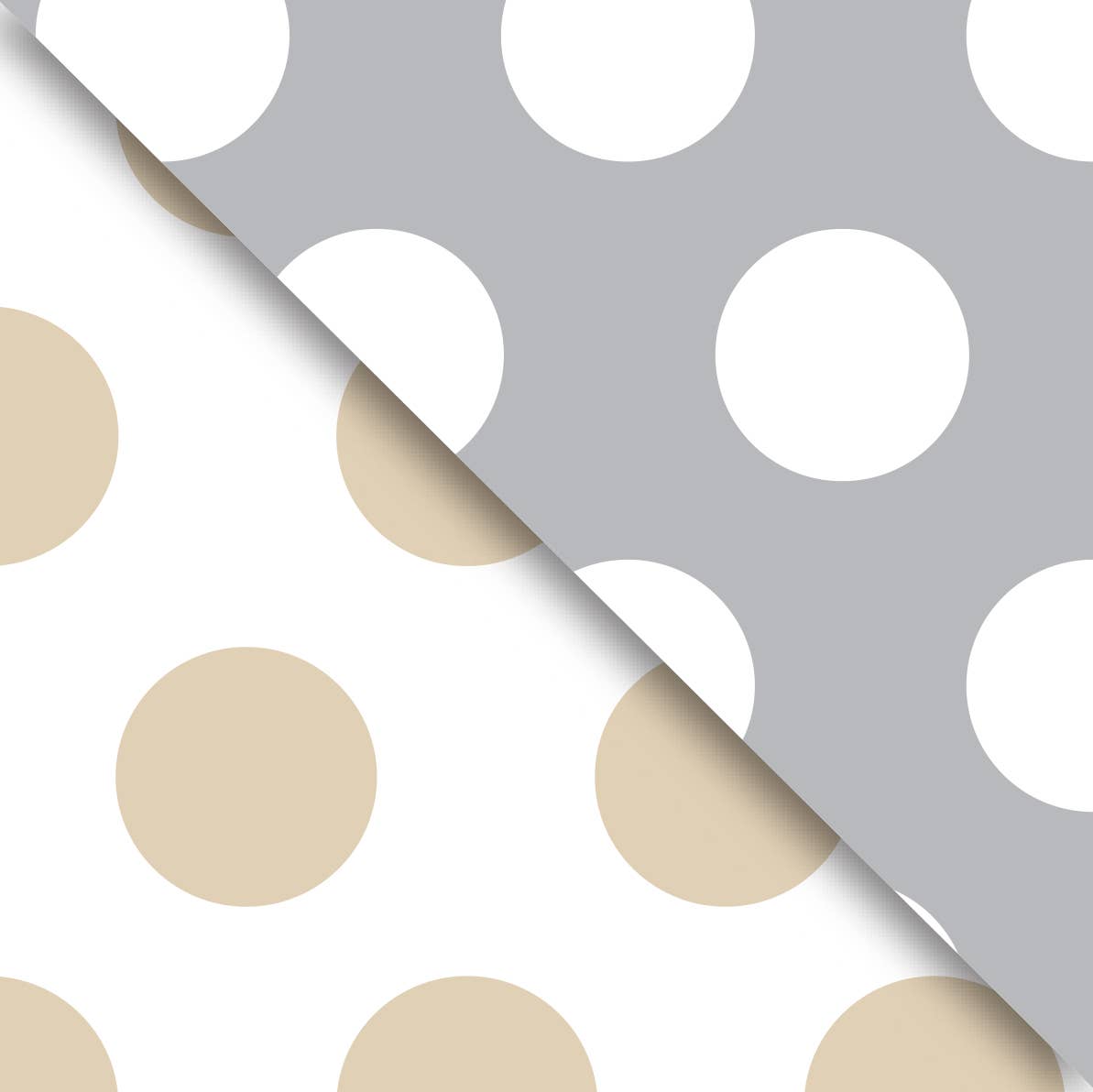 Gold & Silver Dot Gift Wrap