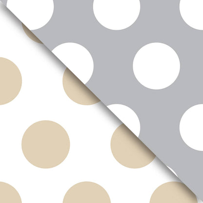 Gold & Silver Dot Gift Wrap