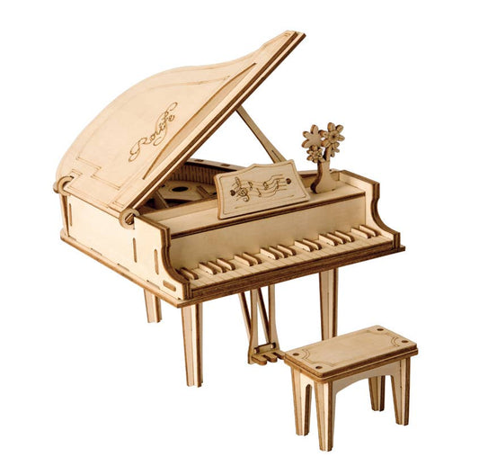 3D Wood Puzzle: Grand Piano