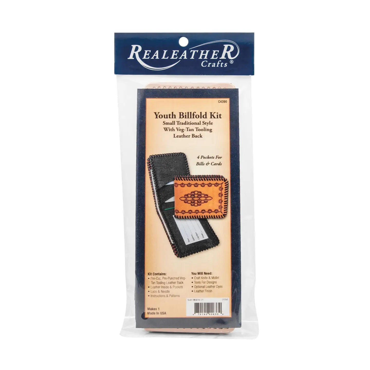 Youth Billfold Kit - ReaLeather Crafts